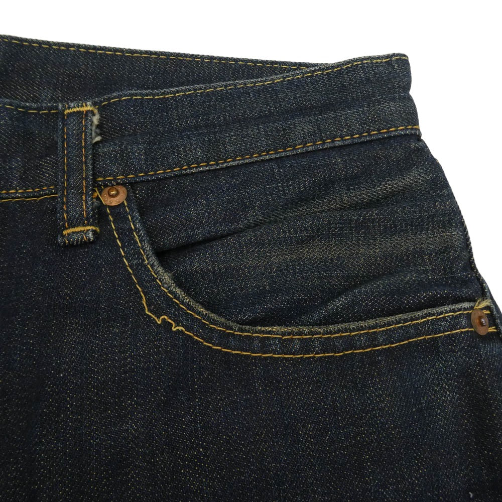 Levi's リーバイス Vintage ヴィンテージ 501-501 Wネーム ダブルネーム 60s BIGE デニムパンツ インディゴブルー系 W36【中古】