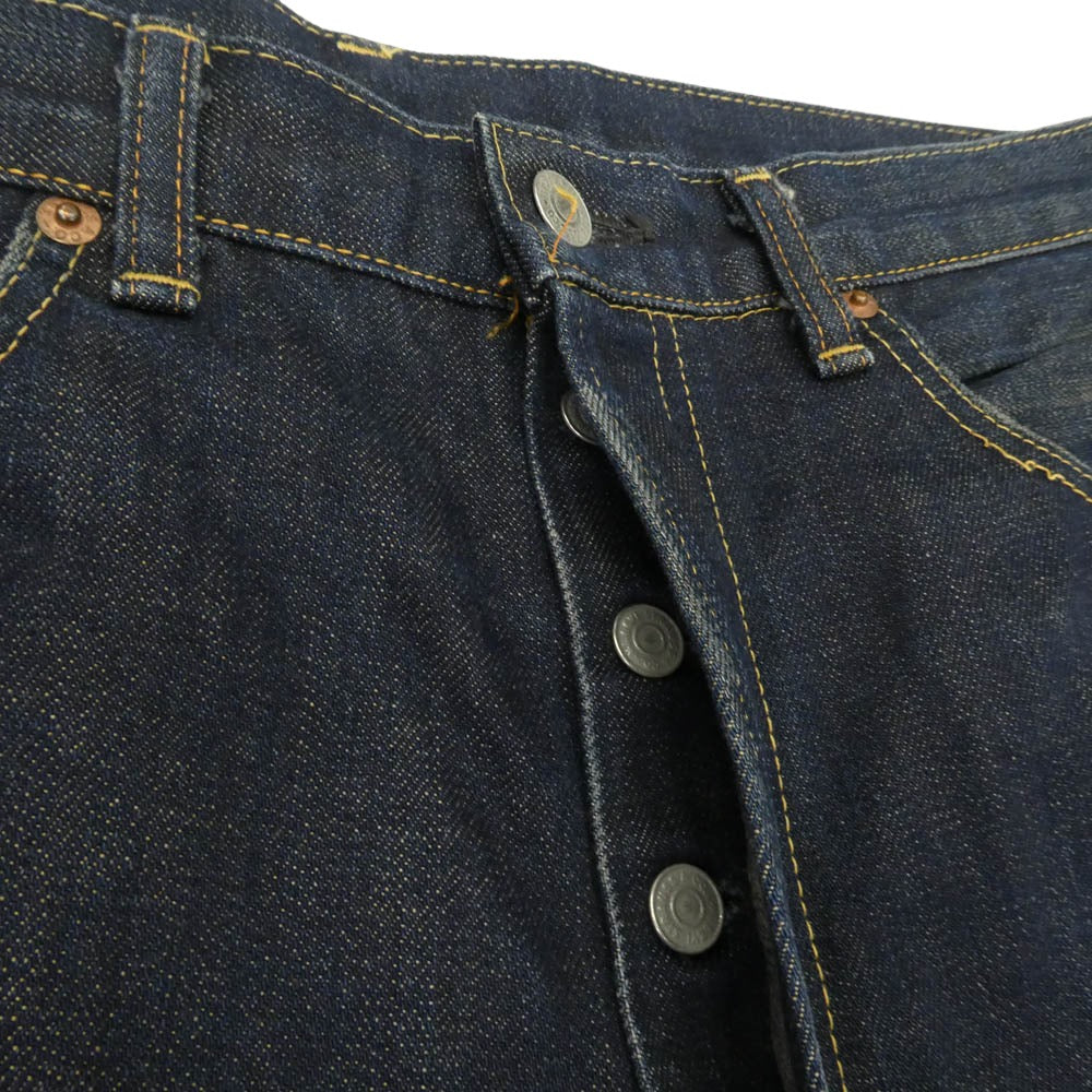 Levi's リーバイス Vintage ヴィンテージ 501-501 Wネーム ダブルネーム 60s BIGE デニムパンツ インディゴブルー系 W36【中古】