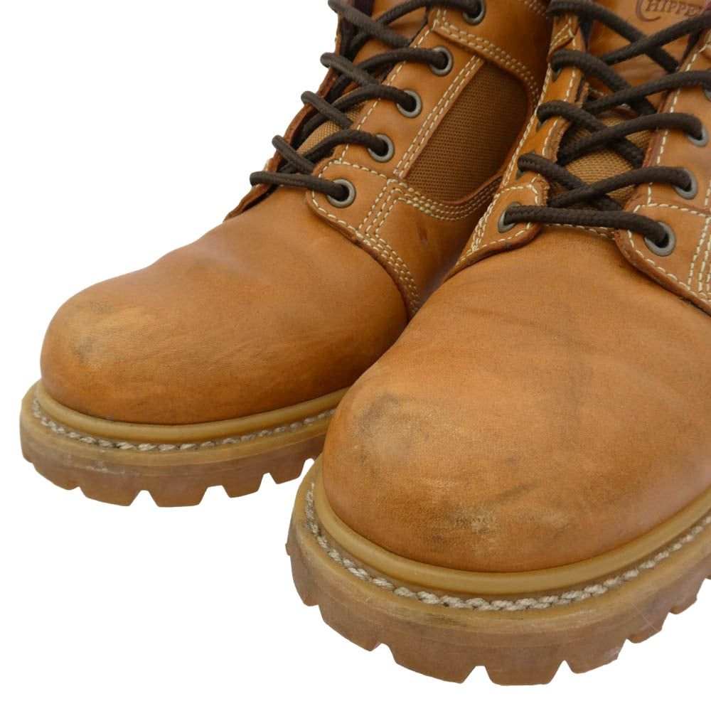 Chippewa チペワ 91049 BASEBALL GLOVE OIL 5 EYE レザー 5ホール ワークブーツ ブラウン系 9E【中古】