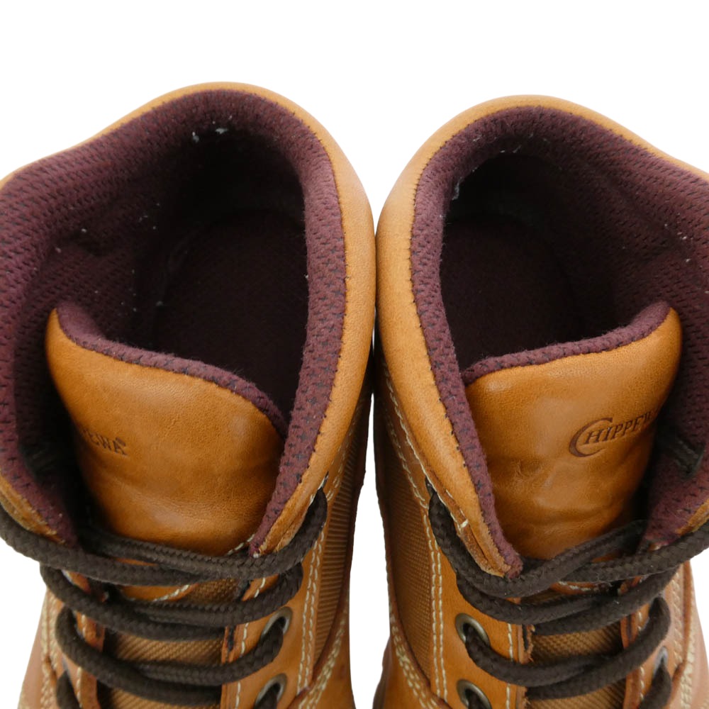 Chippewa チペワ 91049 BASEBALL GLOVE OIL 5 EYE レザー 5ホール ワークブーツ ブラウン系 9E【中古】