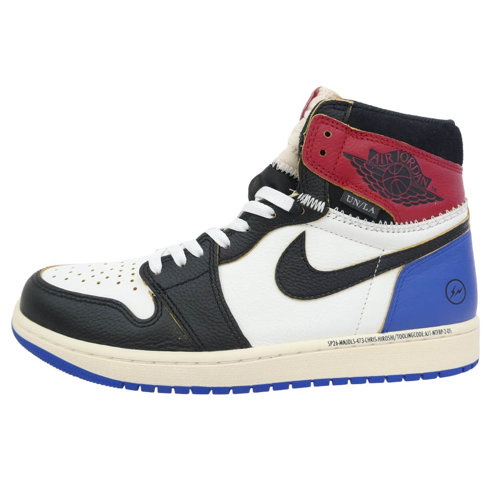 NIKE ナイキ IO7847-002 fragment design × UNION Air Jordan 1 High OG フラグメントデザイン ユニオン エアジョーダン1 ハイカット スニーカー マルチカラー系 27.5cm【新古品】【未使用】【中古】