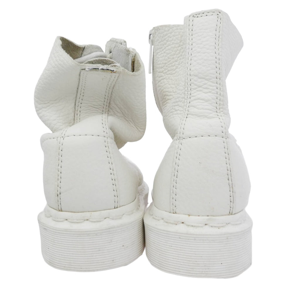 Dr.Martens ドクターマーチン AW005 SK11R フロントサイドジップ 8ホール レザー ブーツ ホワイト系 UK6【中古】