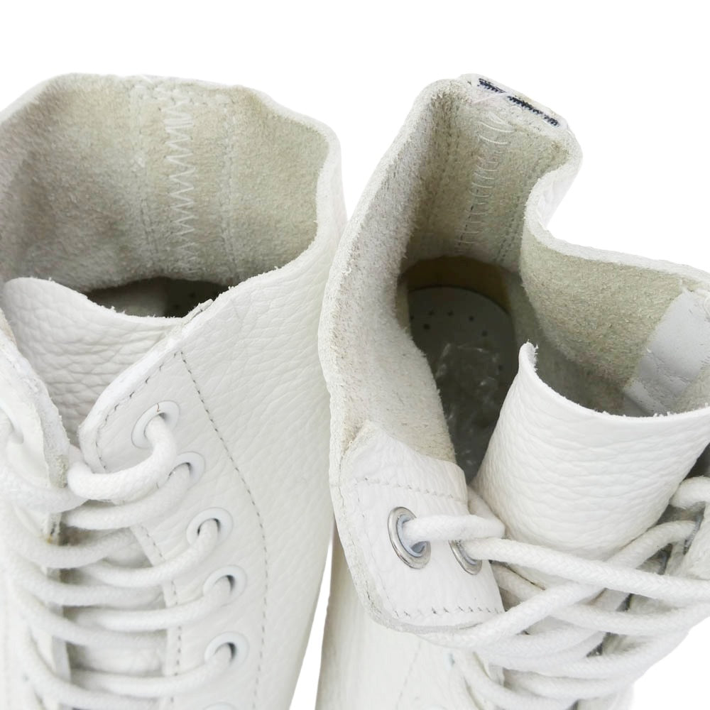 Dr.Martens ドクターマーチン AW005 SK11R フロントサイドジップ 8ホール レザー ブーツ ホワイト系 UK6【中古】