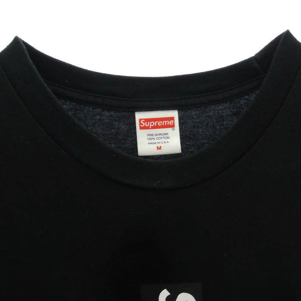 Supreme シュプリーム 20AW Cross Box Logo Tee クロス ボックスロゴ プリント 半袖 Tシャツ カットソー ブラック ブラック系 M【中古】
