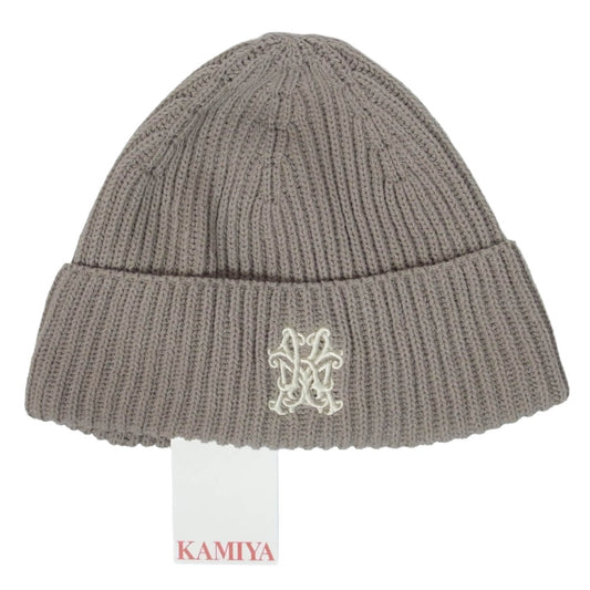 カミヤ G16CA106-0 CA4LA カシラ KMY BEANIE ビーニー ニット帽 ニットキャップ ベージュ系 F【新古品】【未使用】【中古】