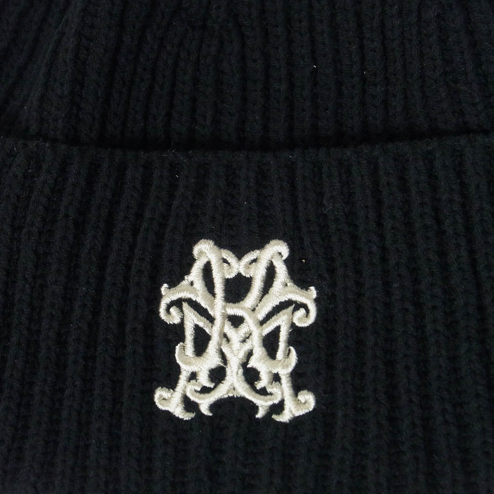 カミヤ G16CA106-0 CA4LA カシラ KMY BEANIE ビーニー ニット帽 ニットキャップ ブラック系 F【新古品】【未使用】【中古】