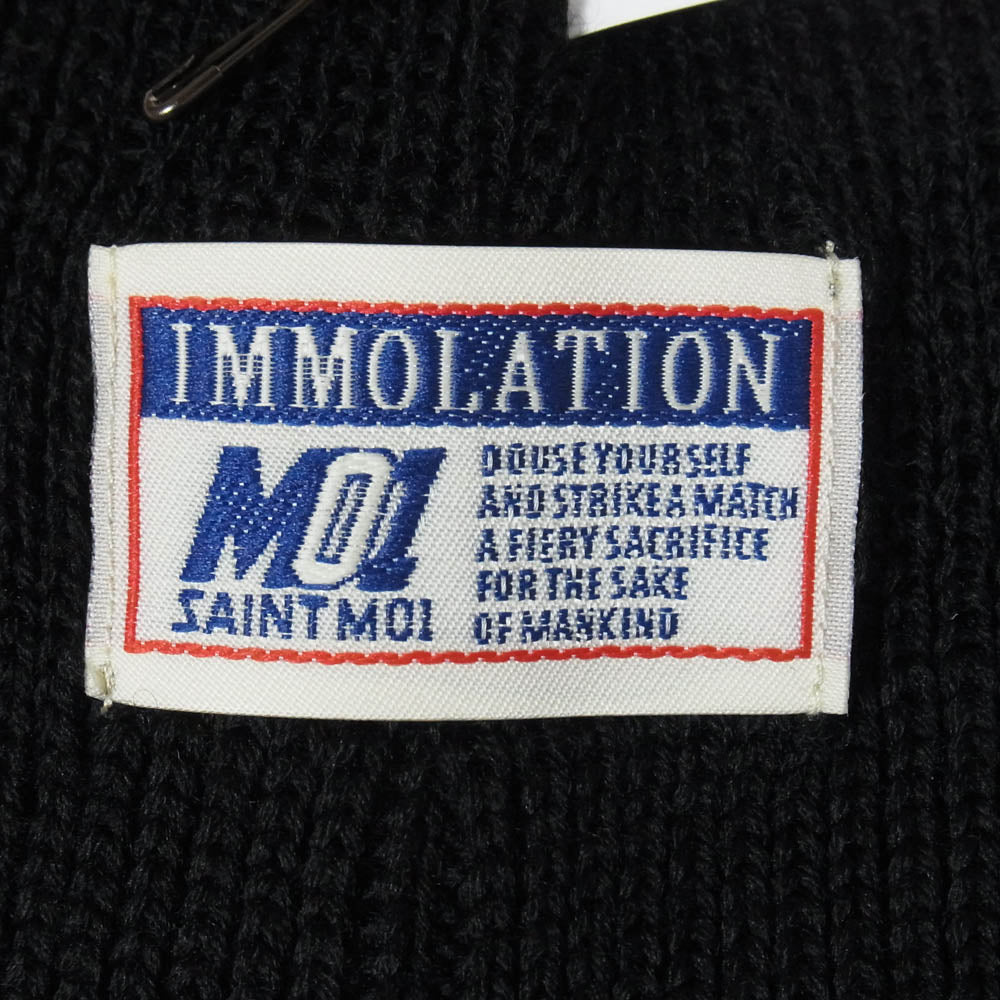 SAINT MICHAEL セントマイケル 26SS SM-MK8-0000-C38 BOUNTY HUNTER KNIT CAP SAINTY HUNTER バウンティーハンター ニットキャップ ニット帽 ビーニー ブラック系 OS【極上美品】【中古】