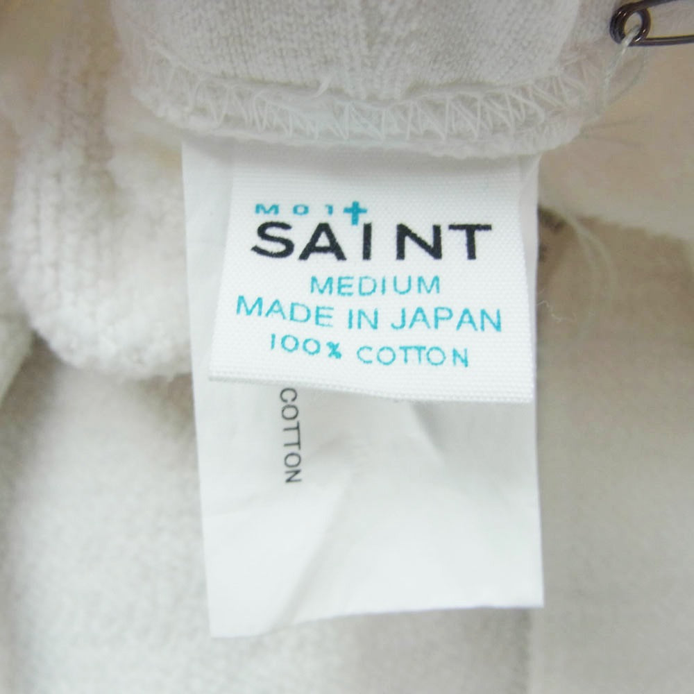 SAINT MICHAEL セントマイケル 26SS SM-MK8-0000-067 SWEAT SHORTS I LOVE SAINT アイラブセイント スウェット ショーツ ハーフパンツ ホワイト系 M【極上美品】【中古】