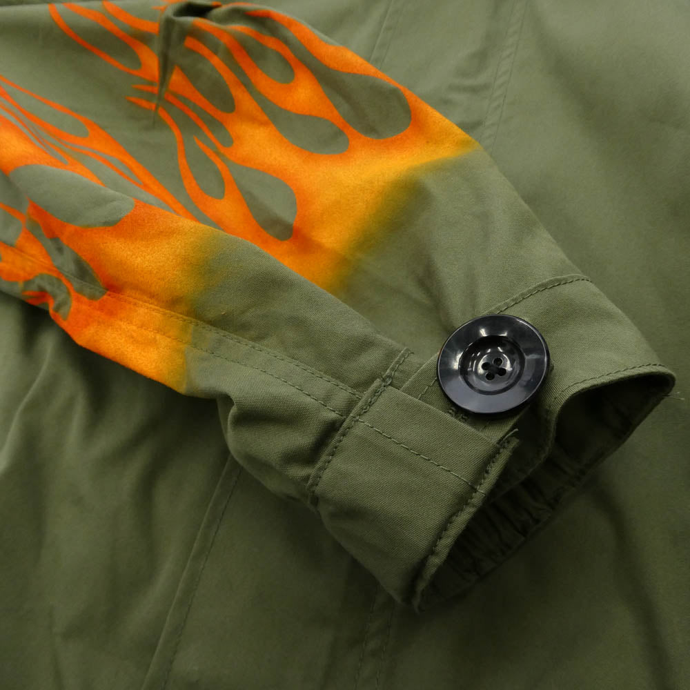 テンダーパーソン 26SS SJLT-4214 FISHTAIL FIELD COAT フレイムスリーブ バックパッチ フィッシュテール モッズコート フィールドコート グリーン系 2【極上美品】【中古】