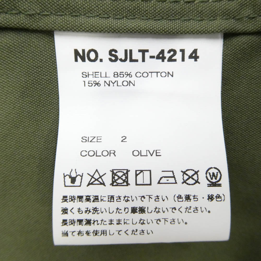 テンダーパーソン 26SS SJLT-4214 FISHTAIL FIELD COAT フレイムスリーブ バックパッチ フィッシュテール モッズコート フィールドコート グリーン系 2【極上美品】【中古】