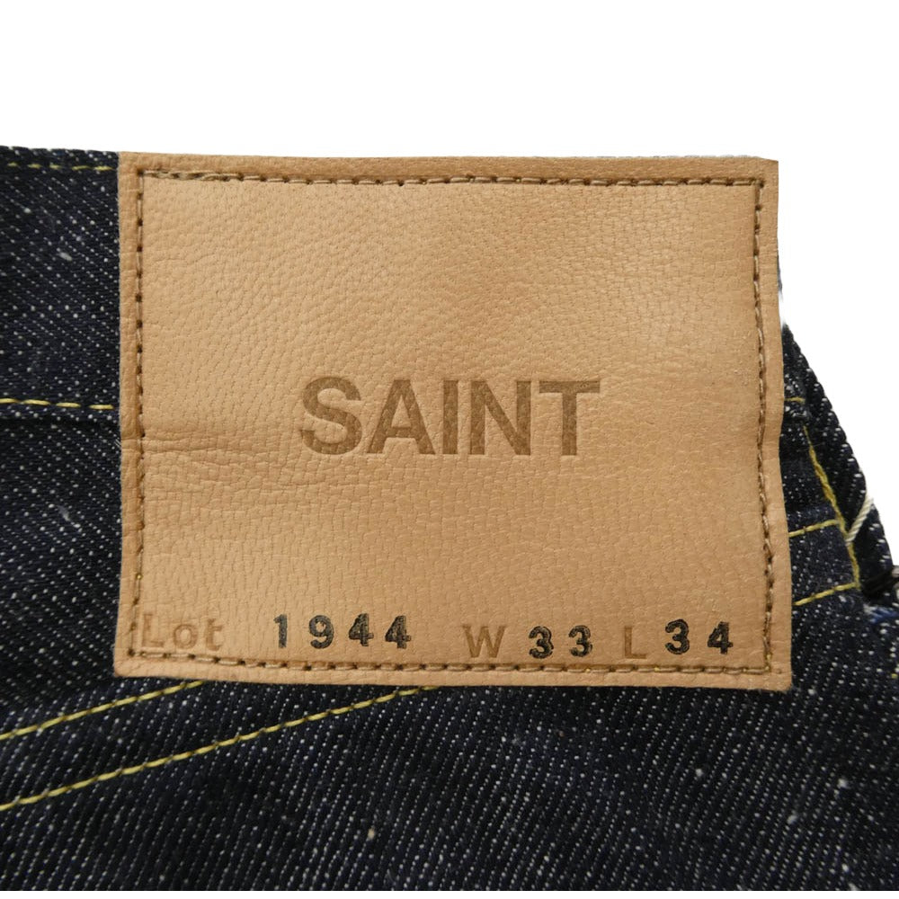 SAINT MICHAEL セントマイケル 26SS SM-MK8-0000-C46 BBJ_DENIM PANTS REGID ベルベルジン リジッド デニムパンツ ジーンズ ダークネイビー系 33【極上美品】【中古】