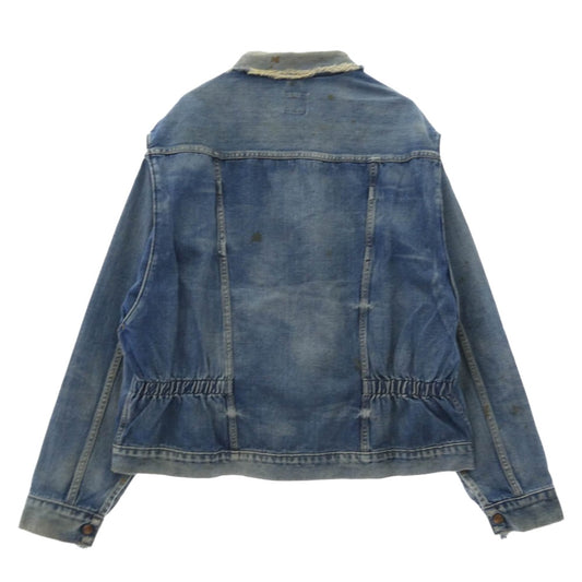 SAINT MICHAEL セントマイケル 26SS SM-HR1-0000-080 DENIM JACKET ヴィンテージ加工 デニムジャケット ブルー系 L【極上美品】【中古】