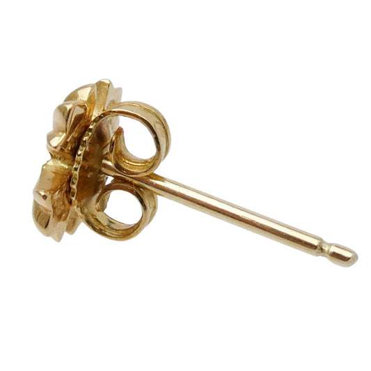 CHROME HEARTS クロムハーツ（原本無） 22K No2 CH CRS DIA 22KCHクロススタッド 1ダイヤ ピアス ゴールド系【中古】