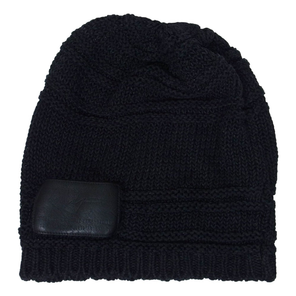 Yohji Yamamoto POUR HOMME ヨウジヤマモトプールオム HH-H05-260 CA-1/7Ry/C/Li プレン ボーダー ニット キャップ 帽子 ブラック系【中古】