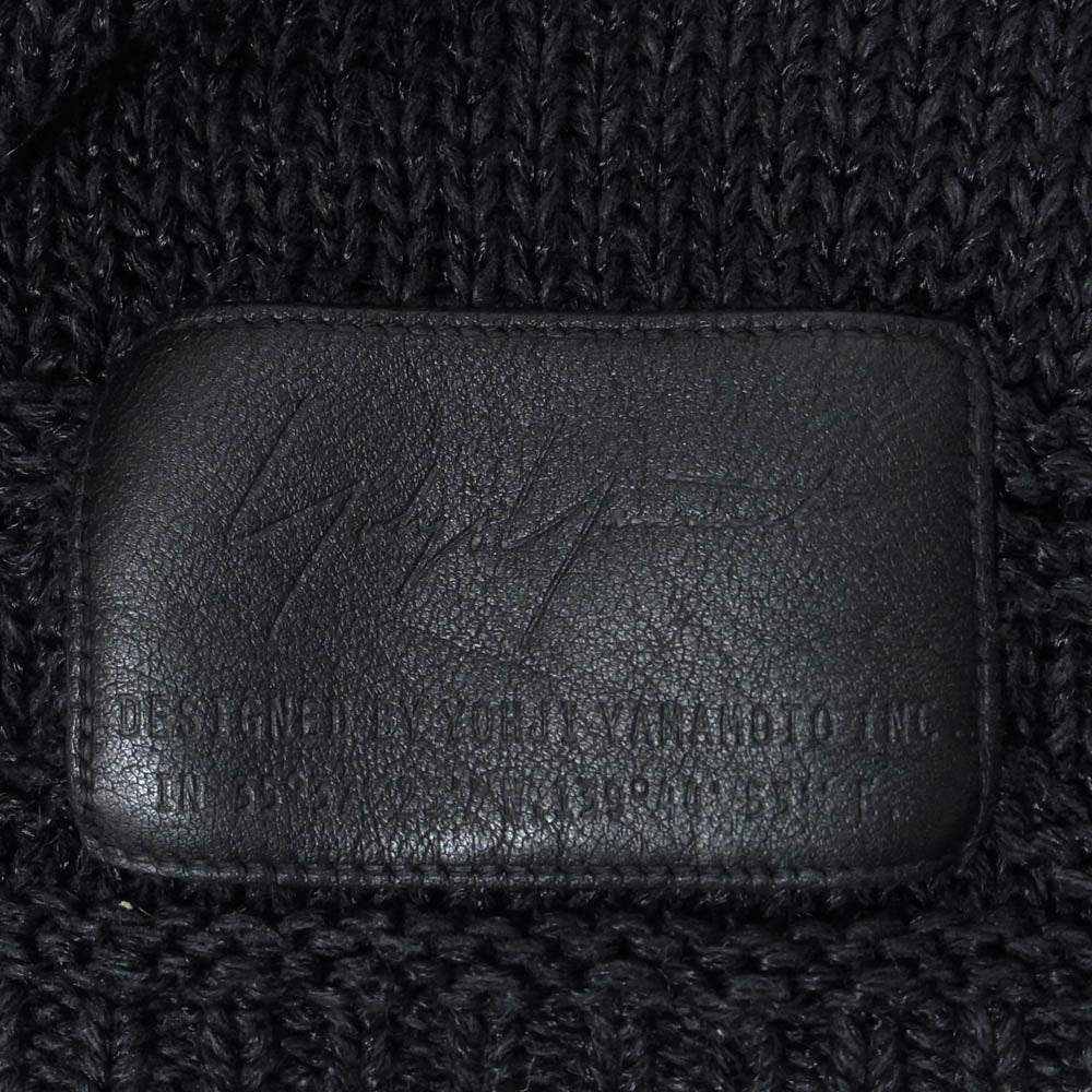 Yohji Yamamoto POUR HOMME ヨウジヤマモトプールオム HH-H05-260 CA-1/7Ry/C/Li プレン ボーダー ニット キャップ 帽子 ブラック系【中古】