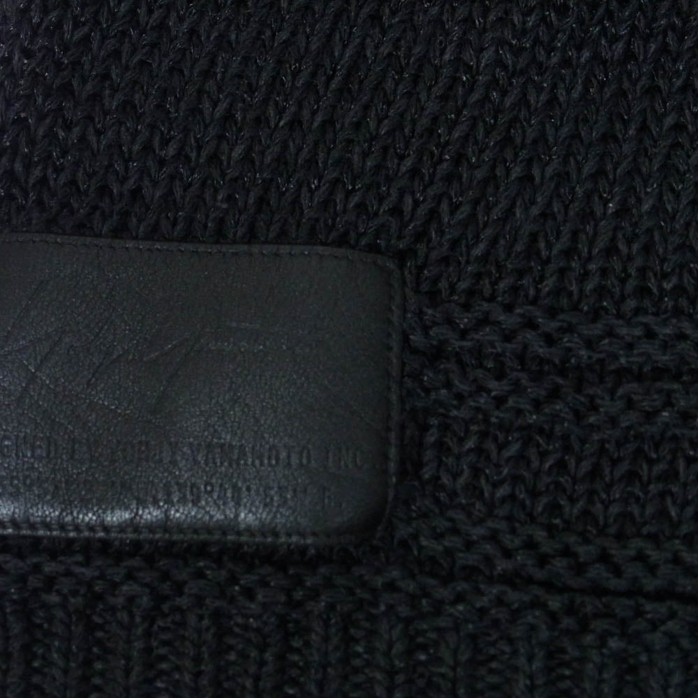 Yohji Yamamoto POUR HOMME ヨウジヤマモトプールオム HH-H05-260 CA-1/7Ry/C/Li プレン ボーダー ニット キャップ 帽子 ブラック系【中古】