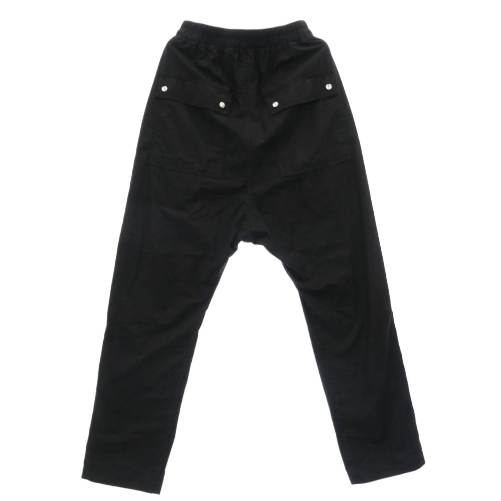 Rick Owens リックオウエンス 25SS BELA PANTS ベラ ドローストリング パンツ ブラック系 46【中古】