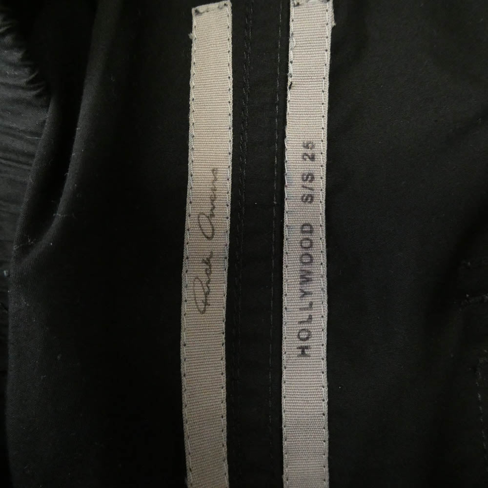Rick Owens リックオウエンス 25SS BELA PANTS ベラ ドローストリング パンツ ブラック系 46【中古】
