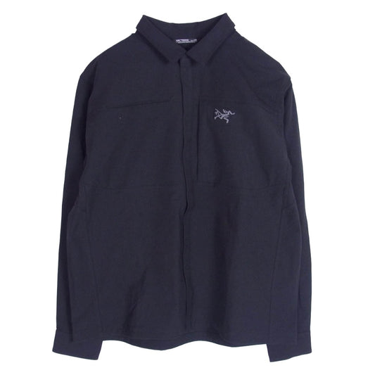 ARC'TERYX アークテリクス 25SS X000008448 Cronin Cotton Overshirt クロニン コットン ストレッチ オーバー 長袖 シャツ ブラック系 L【美品】【中古】