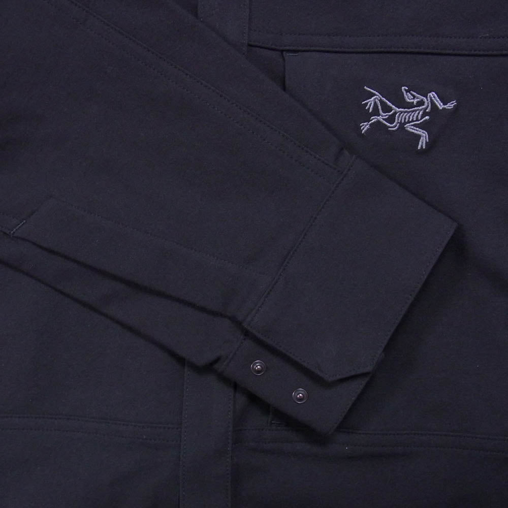 ARC'TERYX アークテリクス 25SS X000008448 Cronin Cotton Overshirt クロニン コットン ストレッチ オーバー 長袖 シャツ ブラック系 L【美品】【中古】