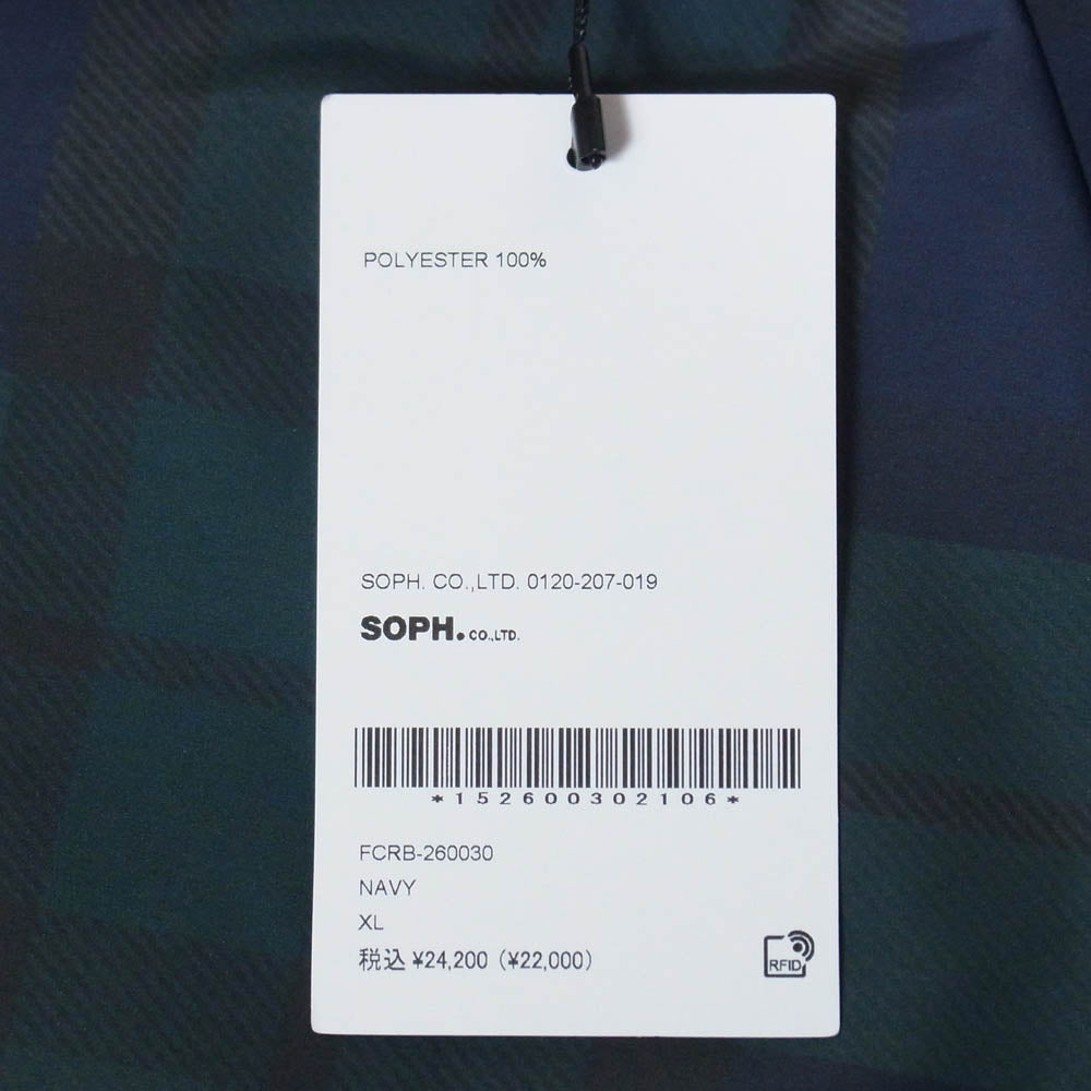 F.C.R.B. エフシーアールビー 26SS FCRB-260030 PLAID PRACTICE SHORTS チェック柄 ナイロン ショーツ ハーフパンツ ネイビー系 XL【新古品】【未使用】【中古】