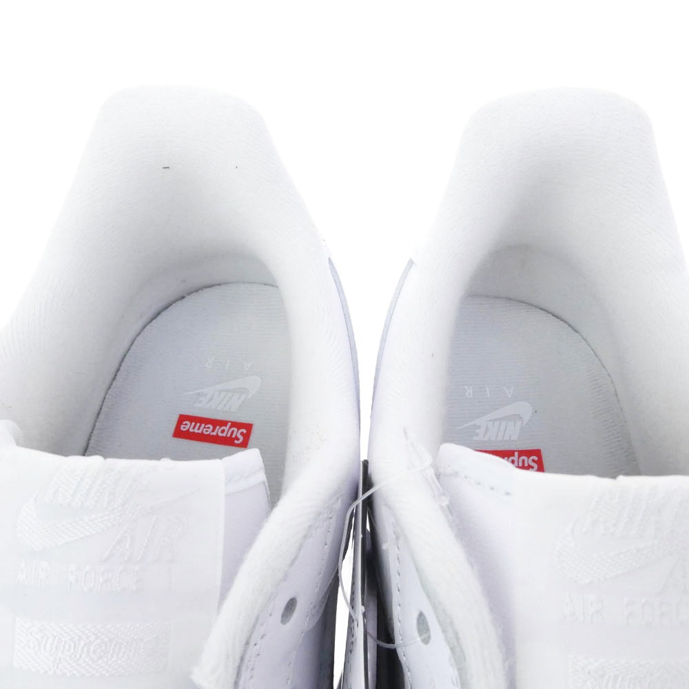 Supreme シュプリーム CU9225-100 × Nike ナイキ Air Force 1 Low White エアフォース1 ローカットスニーカー ホワイト系 30cm【新古品】【未使用】【中古】