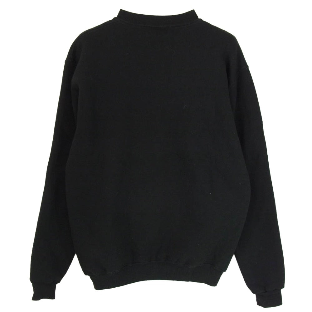 ヴィンテージ 90s Russell Athletic ラッセルアスレチック 前V クルーネック スウェット ブラック系 M【中古】