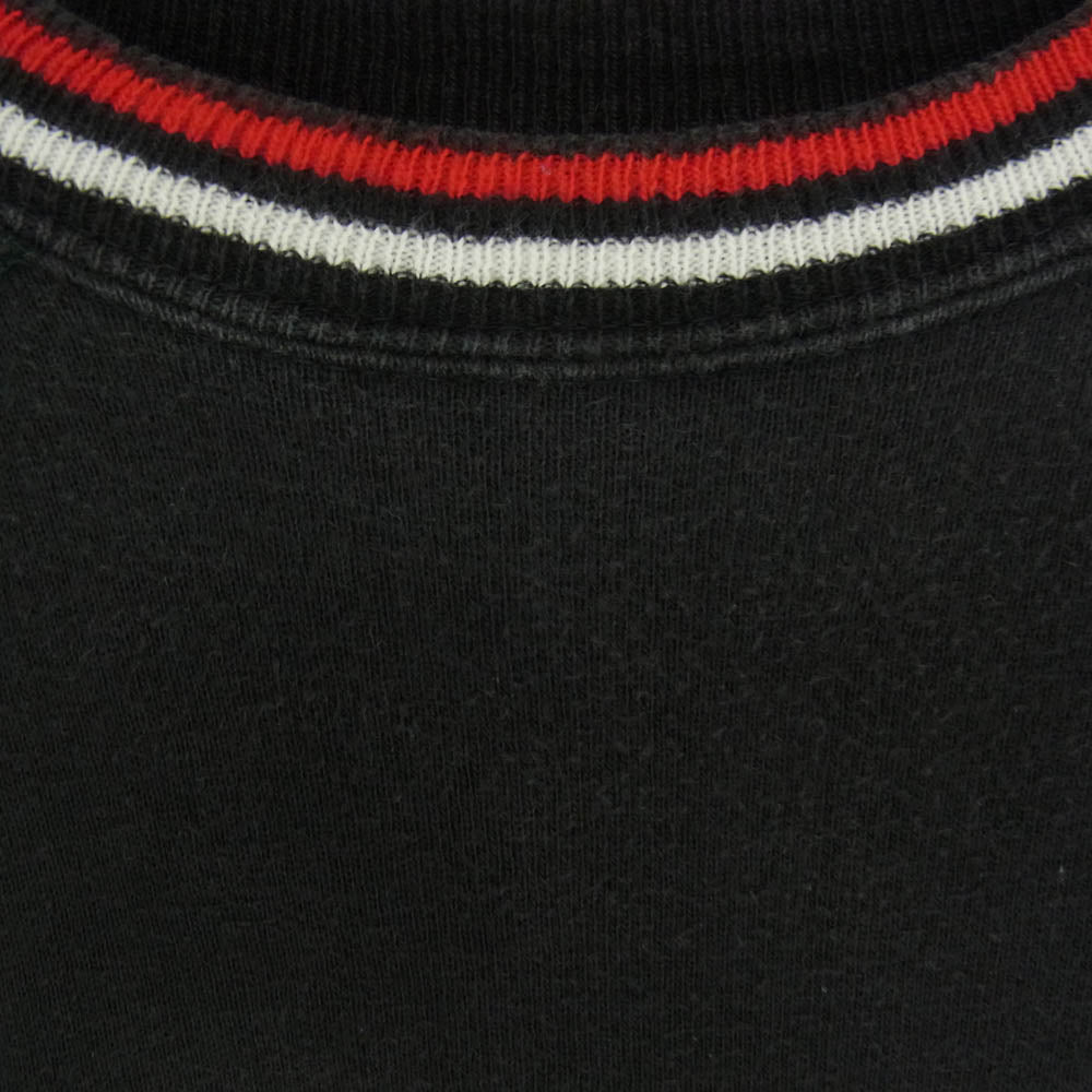 Champion チャンピオン 60s ランタグ 後期 ラグラン プリント 半袖 スウェット ブラック系 XL【中古】