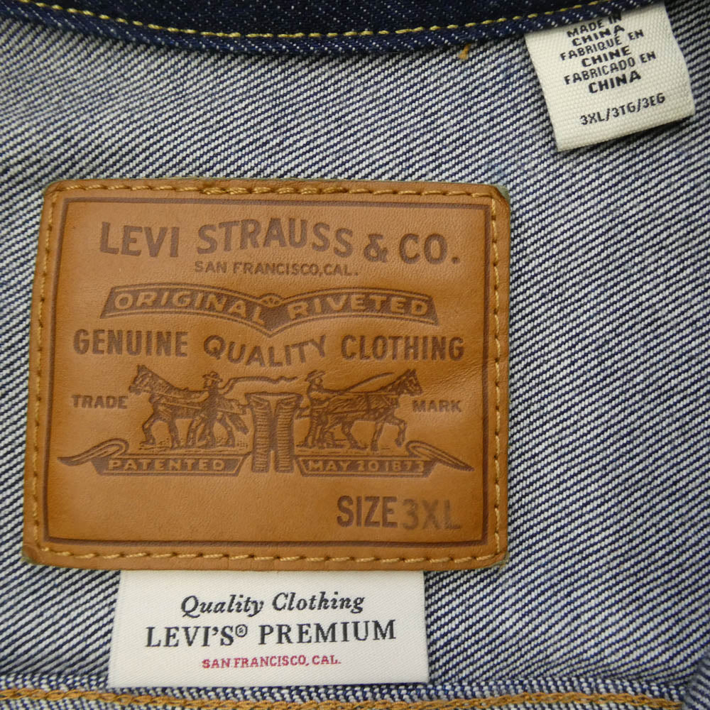 Levi's リーバイス 0022T-0000 PREMIUM Type 2nd デニム トラッカー ジャケット インディゴブルー系 XXXL【中古】