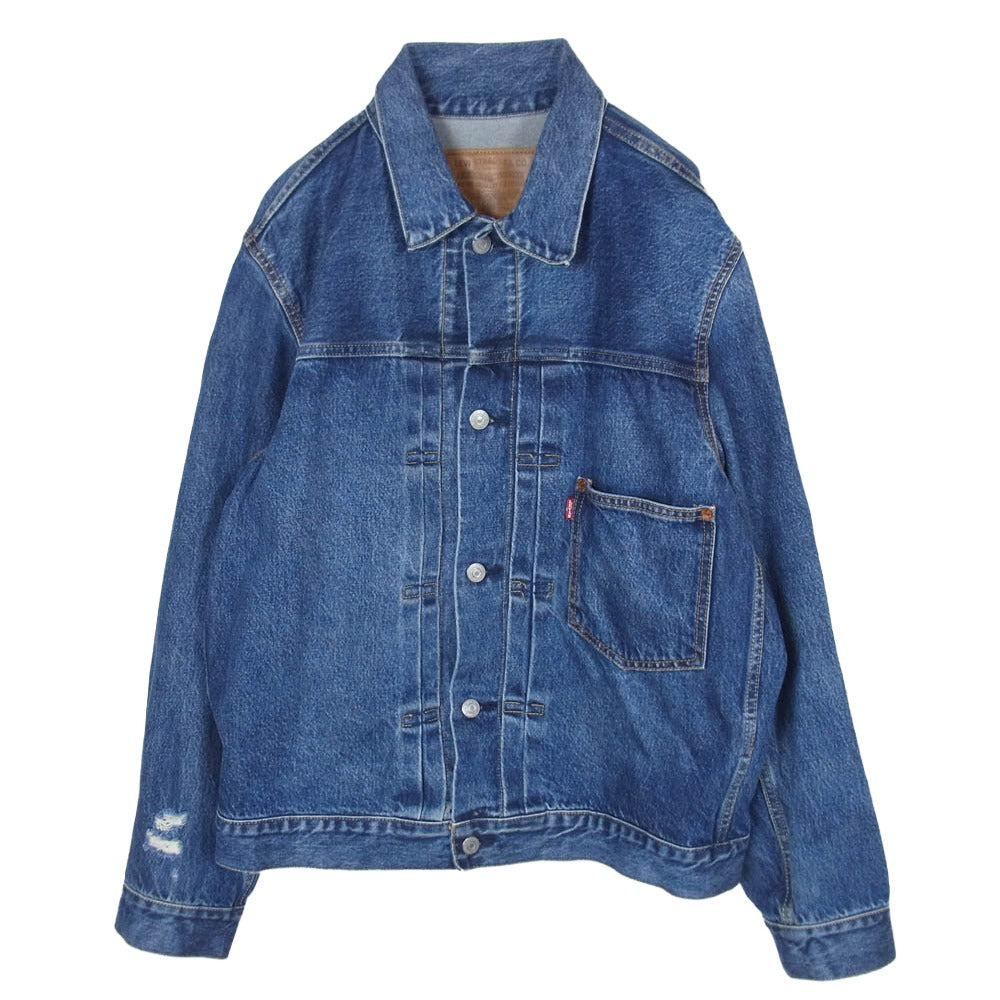 Levi's リーバイス A9518-0000 PREMIUM 別注 Type 1st ダメージ加工 デニム ジャケット インディゴブルー系 M【中古】