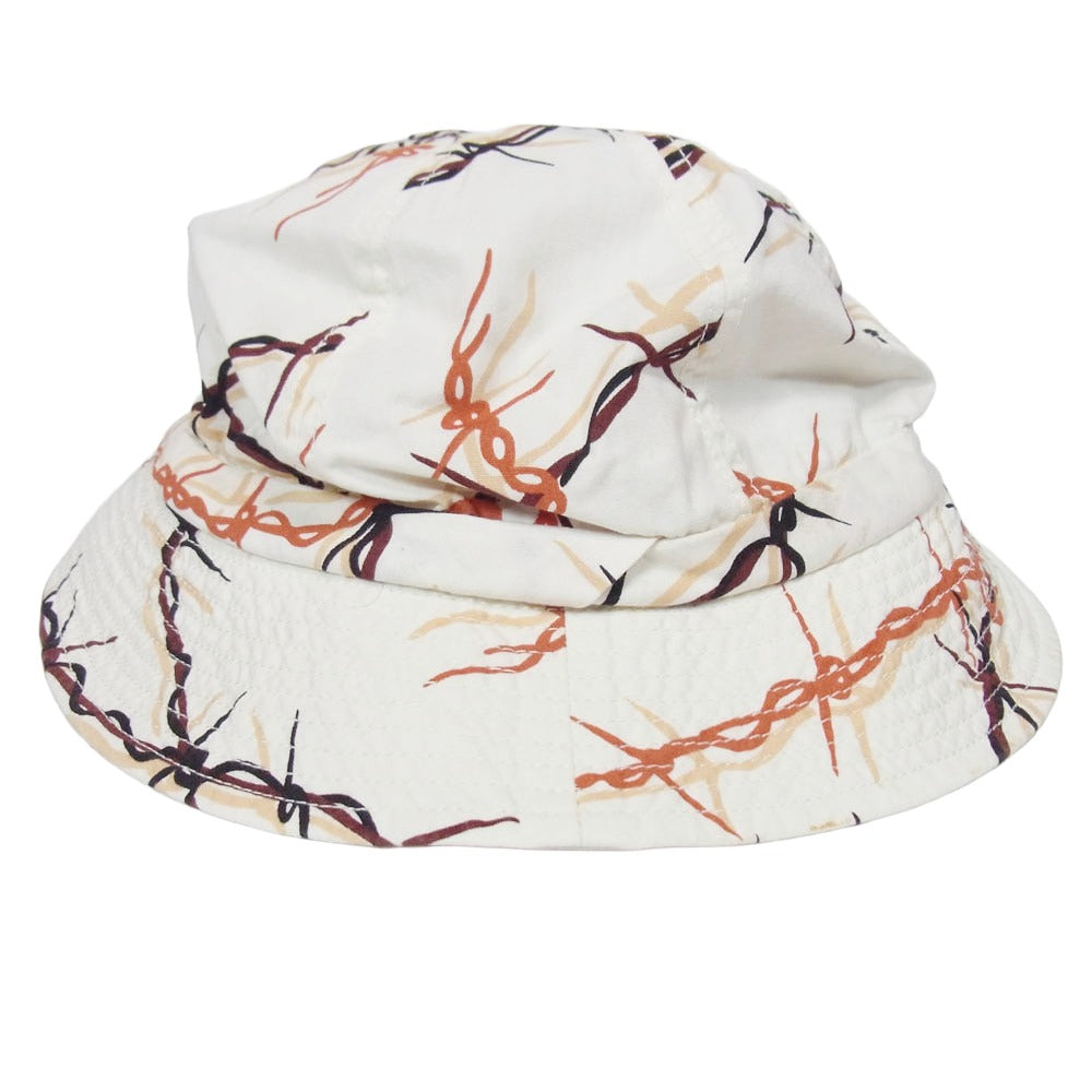 TENDERLOIN テンダーロイン 15SS T-BUCKET HAT 有刺鉄線柄 オフホワイト系 L【中古】