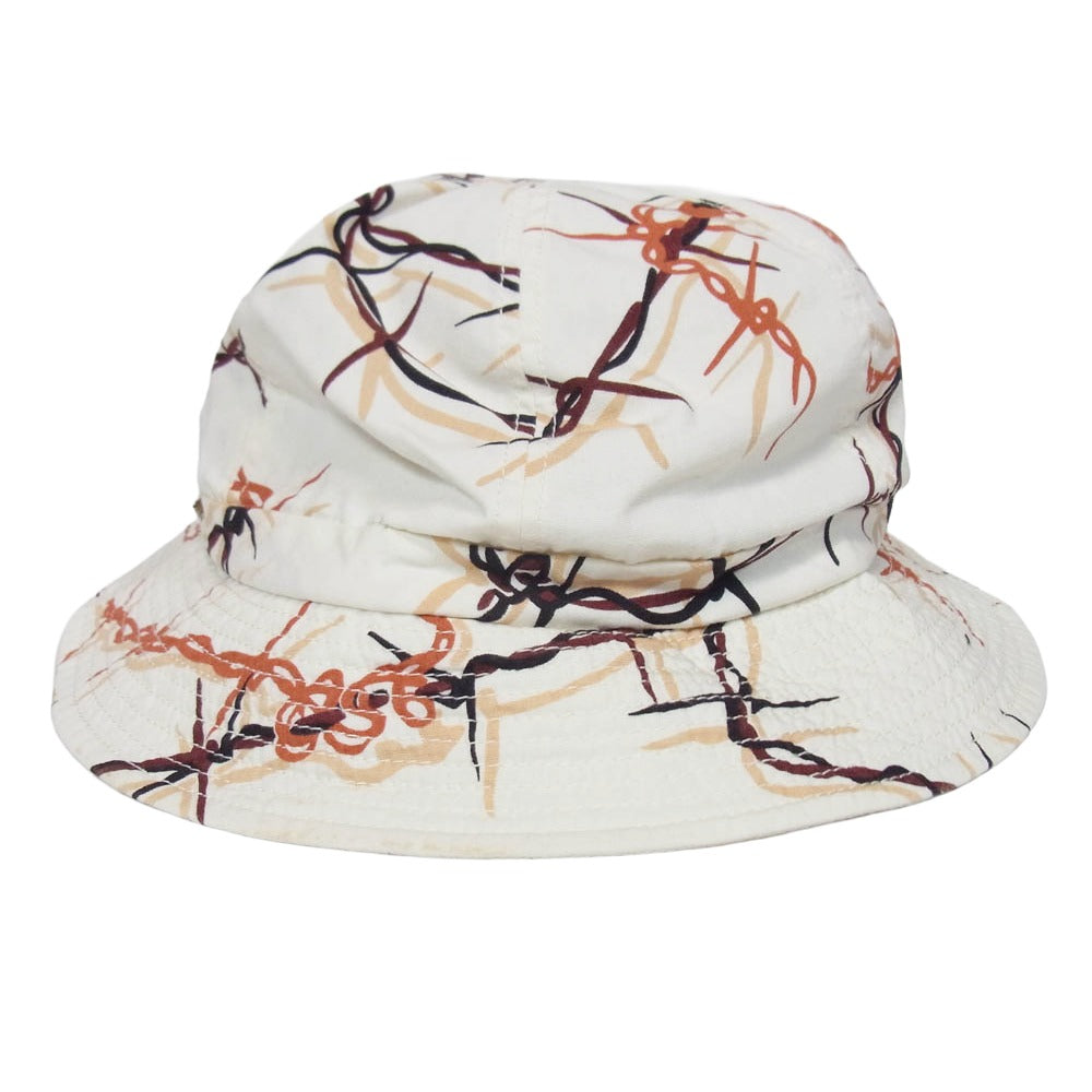 TENDERLOIN テンダーロイン 15SS T-BUCKET HAT 有刺鉄線柄 オフホワイト系 L【中古】