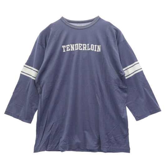 TENDERLOIN テンダーロイン T-NFL 3/4 7分丈 フットボール カットソー パープル パープル系 XL【極上美品】【中古】