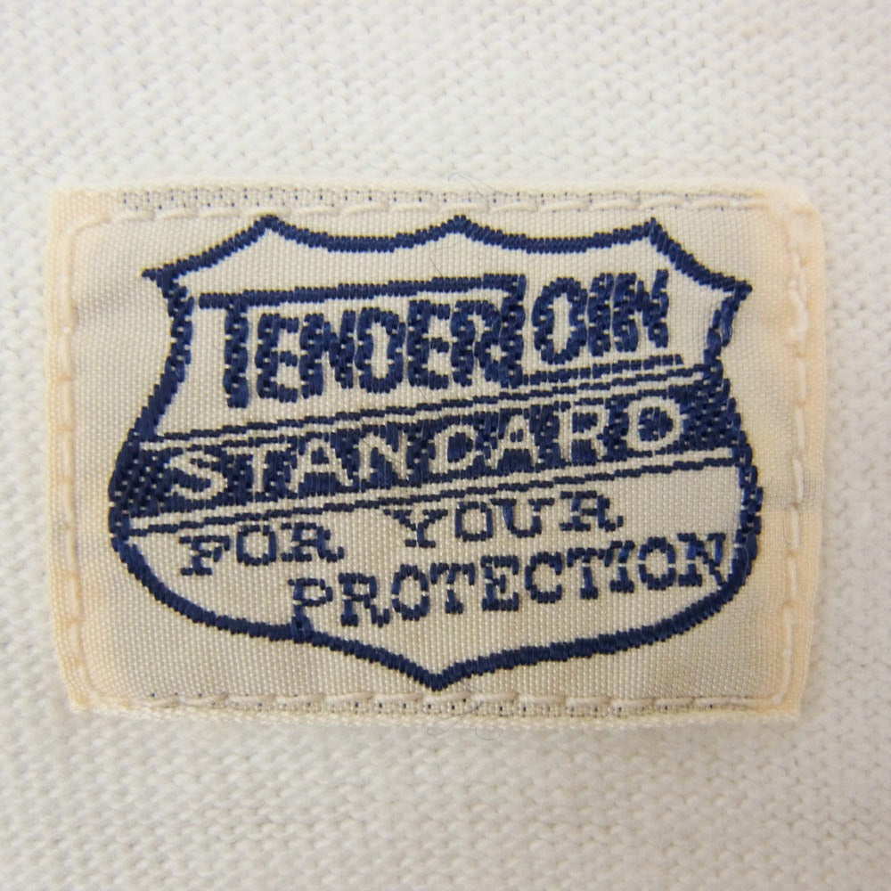 TENDERLOIN テンダーロイン TEE POCKET ロゴ バックプリントポケット 半袖 Tシャツ ホワイト系 XL【極上美品】【中古】
