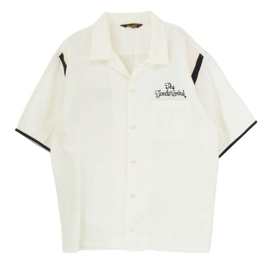 TENDERLOIN テンダーロイン T-BOWL SHT S 半袖 ボーリング シャツ ホワイト系 L【中古】