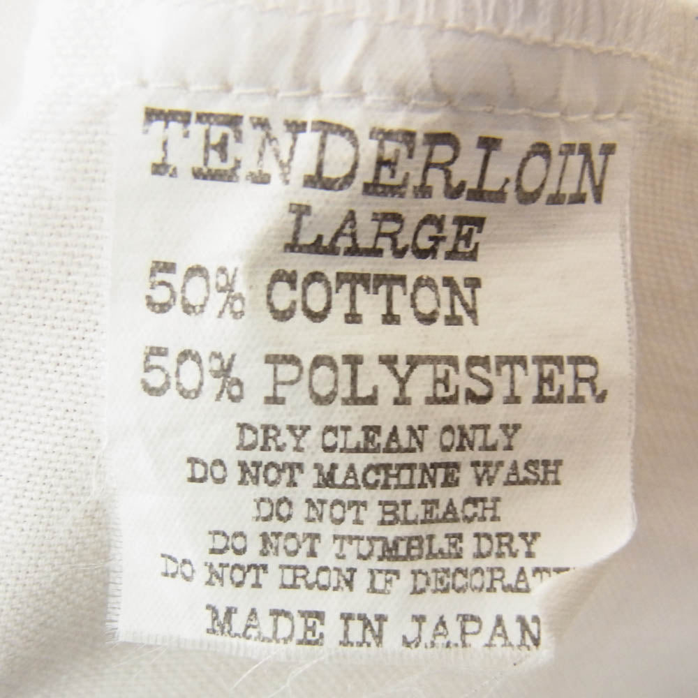 TENDERLOIN テンダーロイン T-BOWL SHT S 半袖 ボーリング シャツ ホワイト系 L【中古】