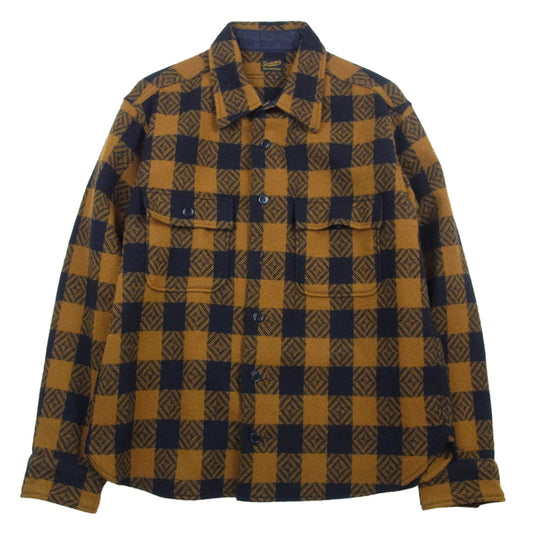 TENDERLOIN テンダーロイン 13AW T-BUFFALO CPO JKT バッファローチェック ウール CPO シャツ ジャケット イエロー系 ブラック系 L【中古】