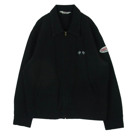 TENDERLOIN テンダーロイン 14SS T-WAFFLE JKT ZIP フラッグ刺繍 アーム ロゴワッペン ワッフル ジャケット ブラック系 XL【中古】