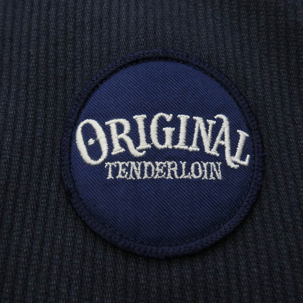 TENDERLOIN テンダーロイン 15AW T-COACH JKT PIQUE ロゴワッペン コーデュロイ ボア コーチジャケット ネイビー系 XL【中古】