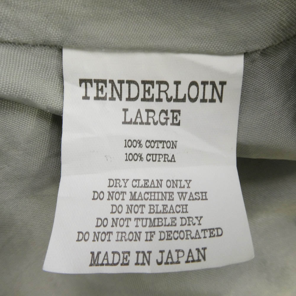 TENDERLOIN テンダーロイン 13AW T-SOUVENIR JKT 白熊刺繍 スーベニア スナップ ベロア ジャケット ネイビー系 L【中古】