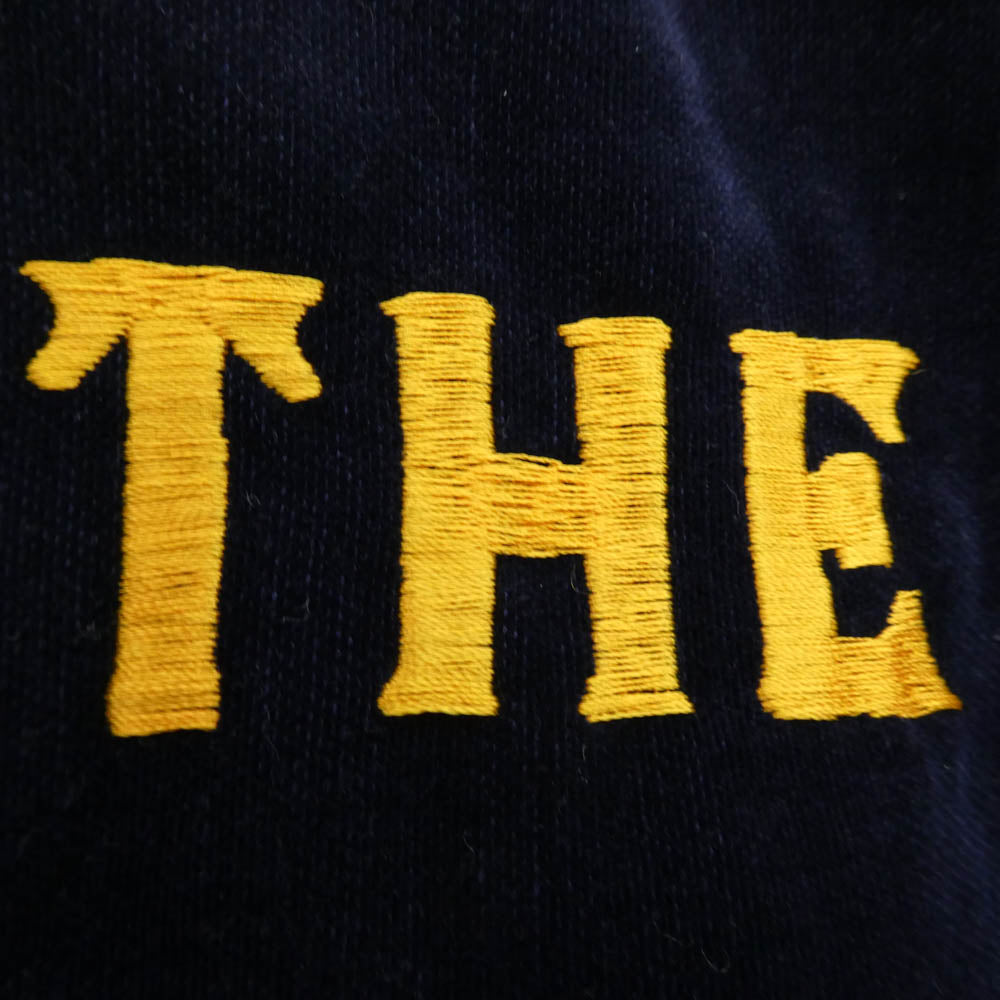 TENDERLOIN テンダーロイン 13AW T-SOUVENIR JKT 白熊刺繍 スーベニア スナップ ベロア ジャケット ネイビー系 L【中古】