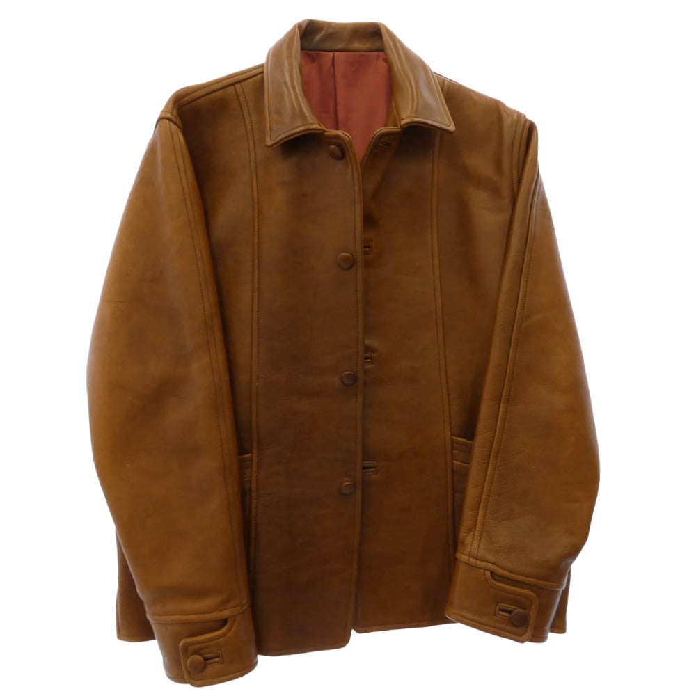 TENDERLOIN テンダーロイン T-LEATHER JKT H ホースハイド レザージャケット ブラウン系 L【中古】