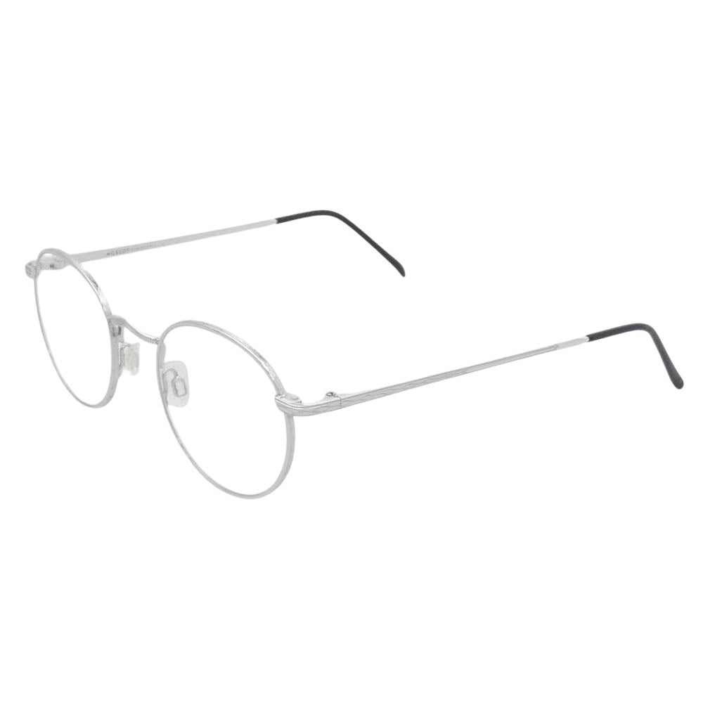 MOSCOT モスコット DOV 48-21-145 ラウンドメタルフレーム 眼鏡 メガネ アイウェア フレーム：シルバー系 48-21-145【美品】【中古】