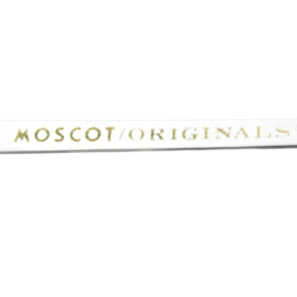 MOSCOT モスコット DOV 48-21-145 ラウンドメタルフレーム 眼鏡 メガネ アイウェア フレーム：シルバー系 48-21-145【美品】【中古】