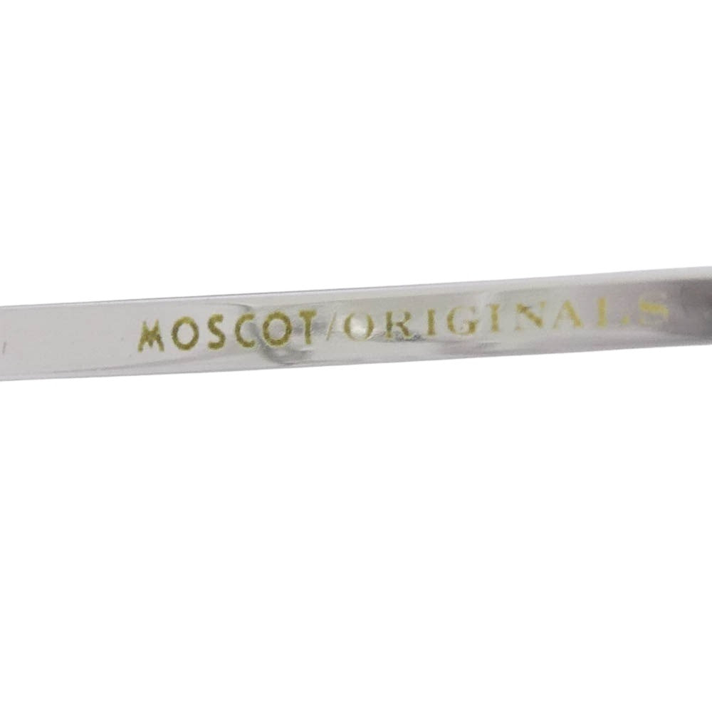 MOSCOT モスコット DOV 48-21-145 ラウンドメタルフレーム 眼鏡 メガネ アイウェア フレーム：シルバー系 48-21-145【美品】【中古】