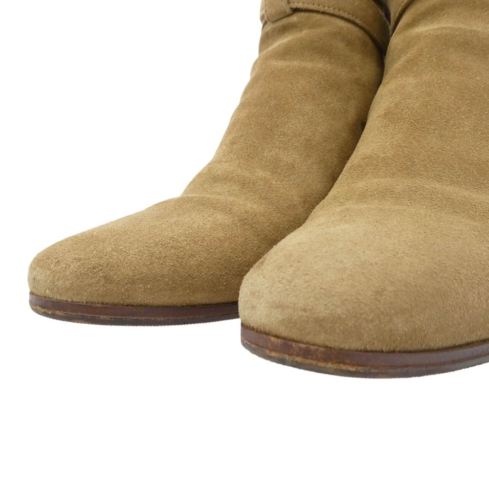 SAINT LAURENT サンローラン 316237 CLT00 9870 エディ期 Jodhpur Boots ジョッパー スエード ブーツ ブラウン系 35.5【中古】