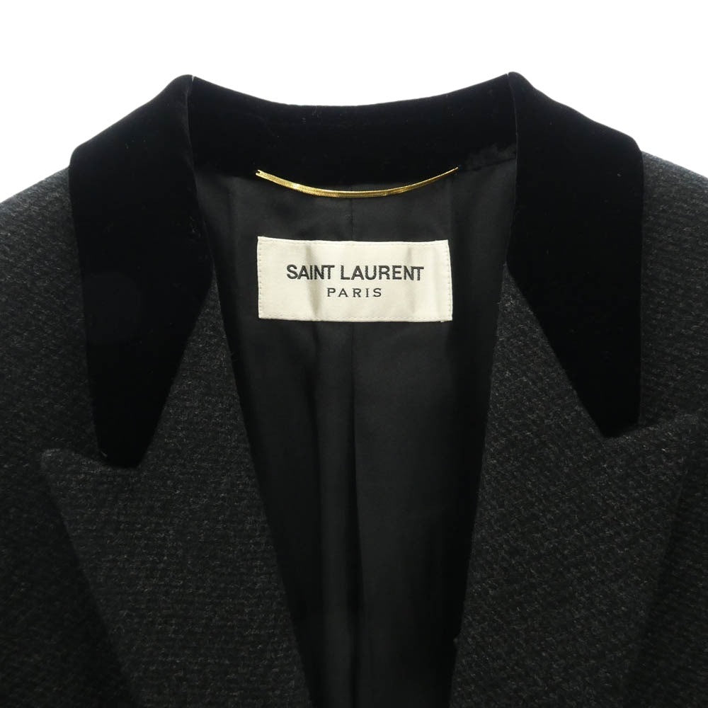 SAINT LAURENT サンローラン 495443 Y039R ベロア 切替 ロング