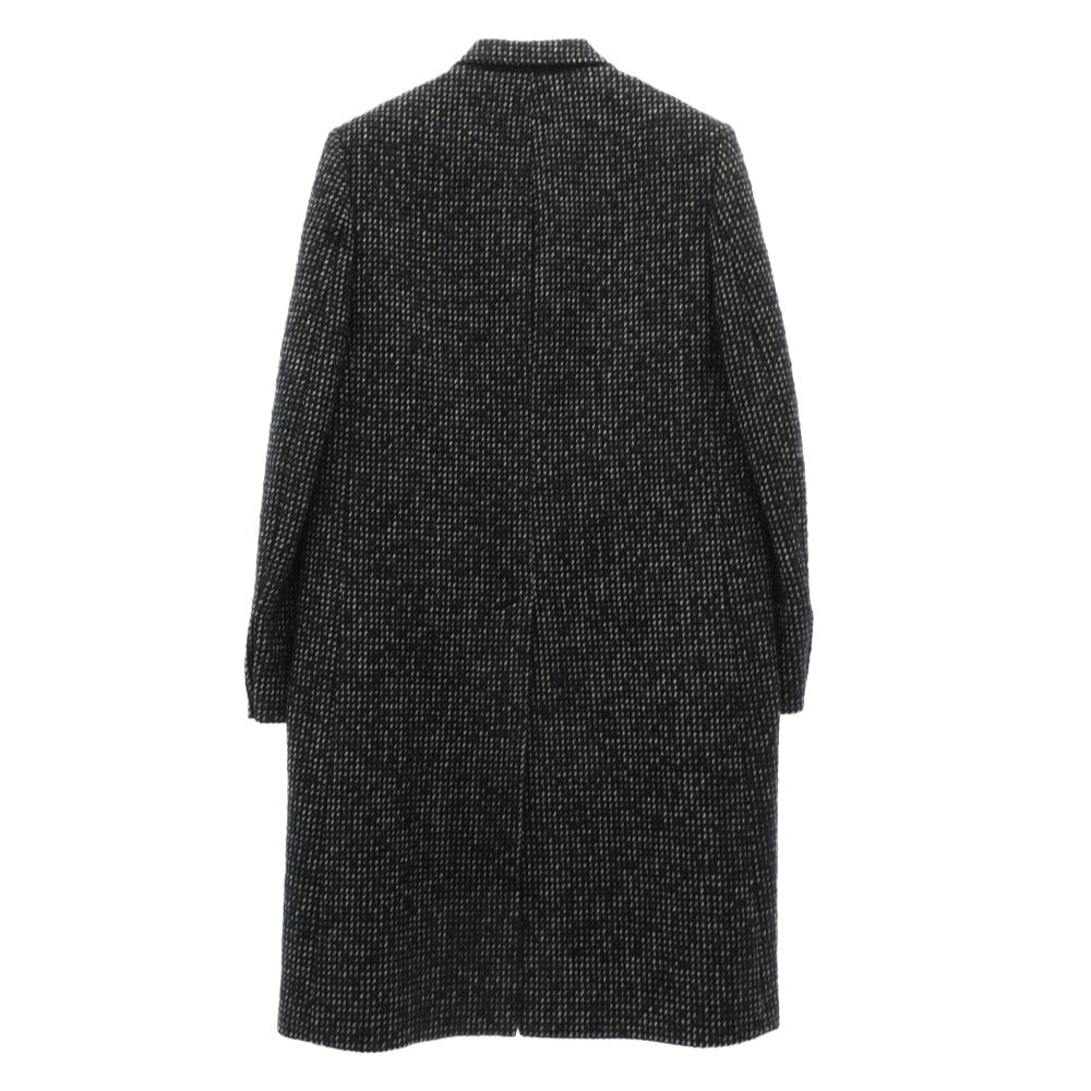 CELINE セリーヌ 2M149210F ウールツイード チェスターコート ブラック系 46【中古】