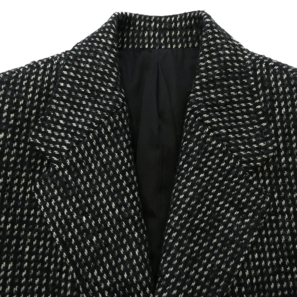 CELINE セリーヌ 2M149210F ウールツイード チェスターコート ブラック系 46【中古】