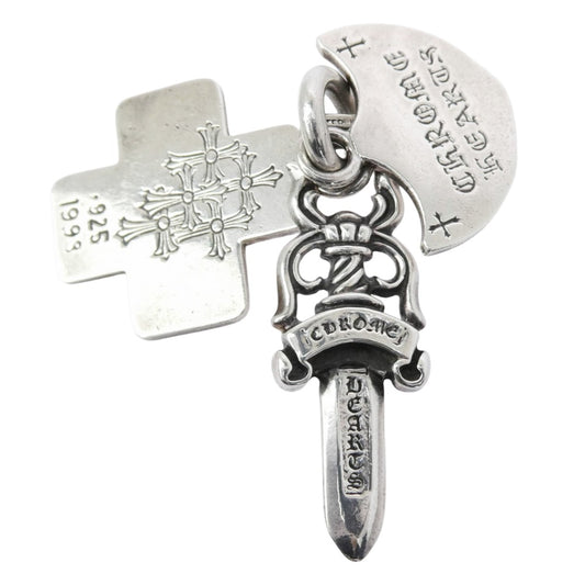 CHROME HEARTS クロムハーツ（原本無） 3TRINKETS スリートリンケッツ ペンダントトップ シルバー系【中古】